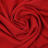 Crêpe de polyester rouge