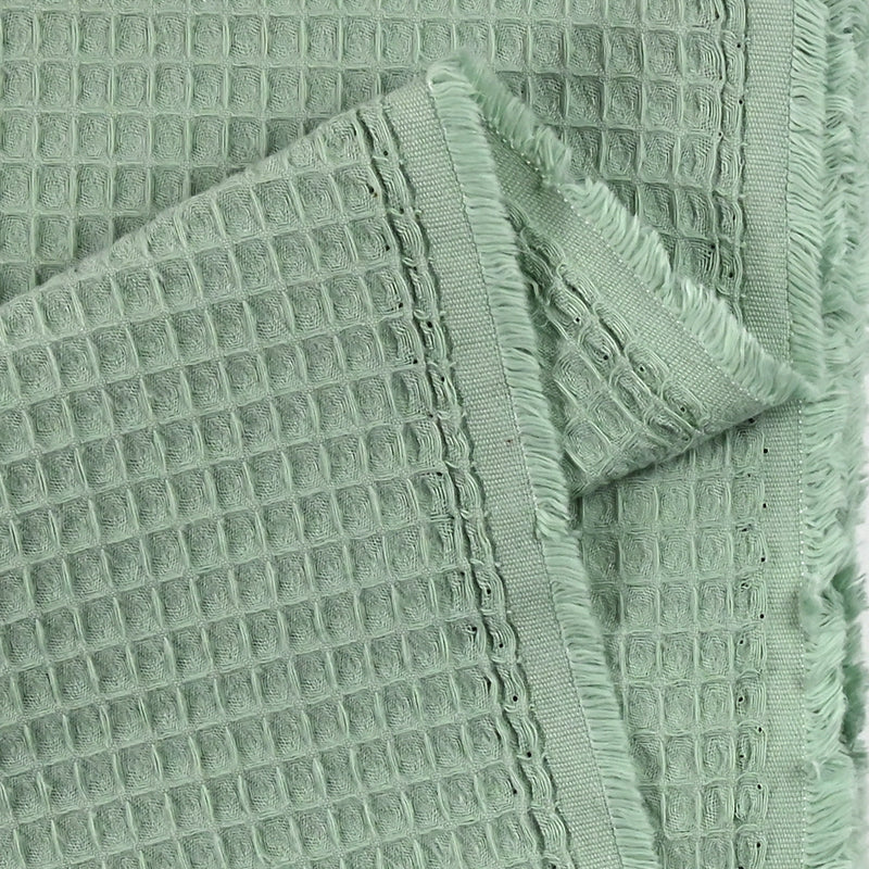 Cotton 100% Water green honeycomb