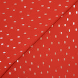 Crêpe georgette lurex Laure polyester fond rouge