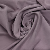 Molleton de coton french terry doux mauve antique