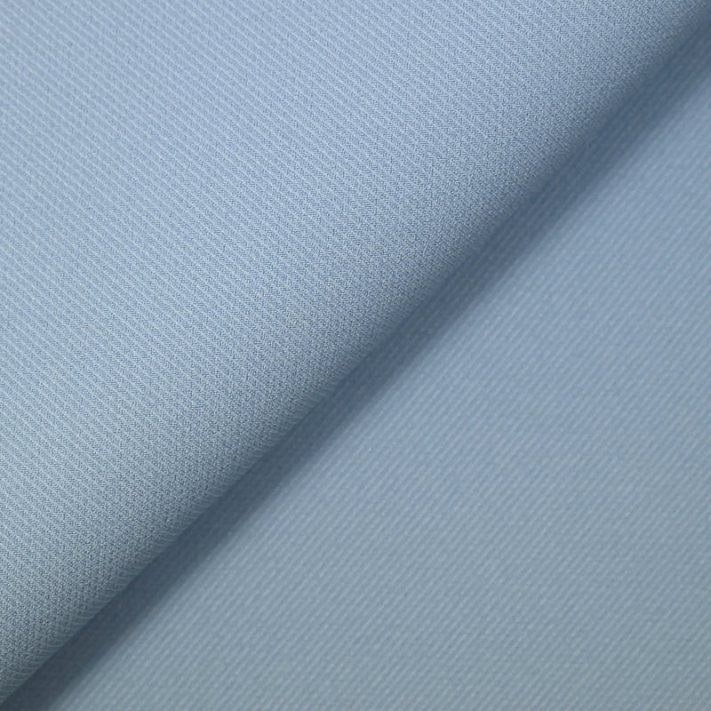 Sergé de polyester bleu ciel