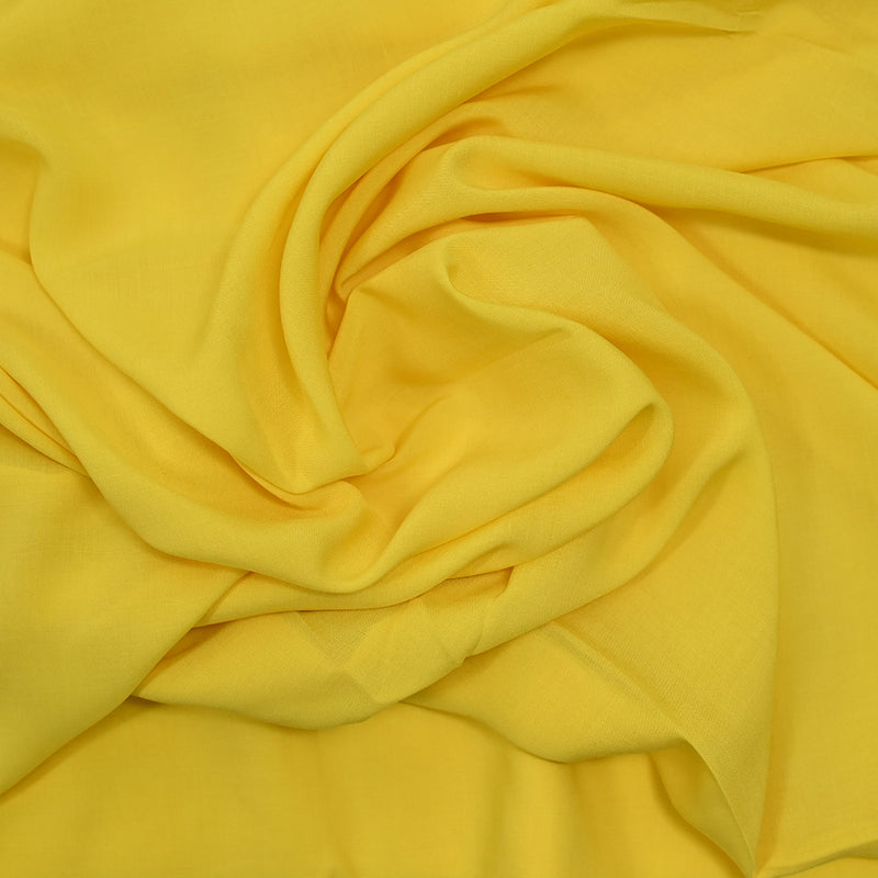 Voile de viscose jaune