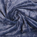 Velours de coton poils mi-longs gris bleu