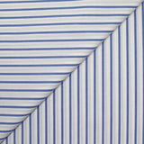 Striped cotton Lola Blue White background
