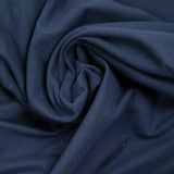 Molleton de coton Bio élasthanne french terry Bleu atlantique