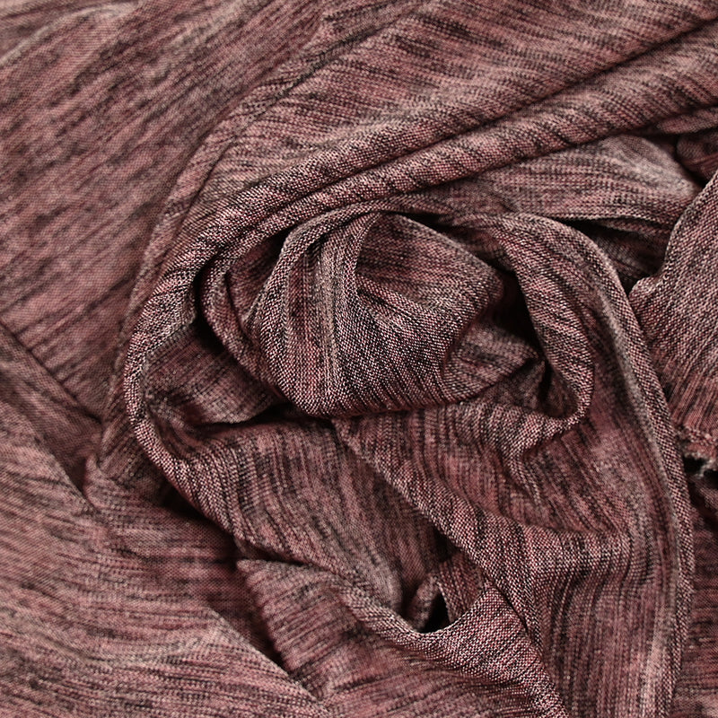 Maille fine brillante flammée rose et noir