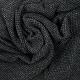 Maille nid d’abeille polyester gris souris chiné