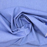 Toile coton élasthanne fantaisie rouge fond bleu