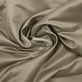 Satin duchesse polyester souple beige foncé