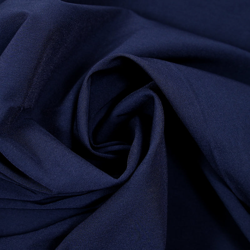 Toile polyester élasthanne bleu nuit