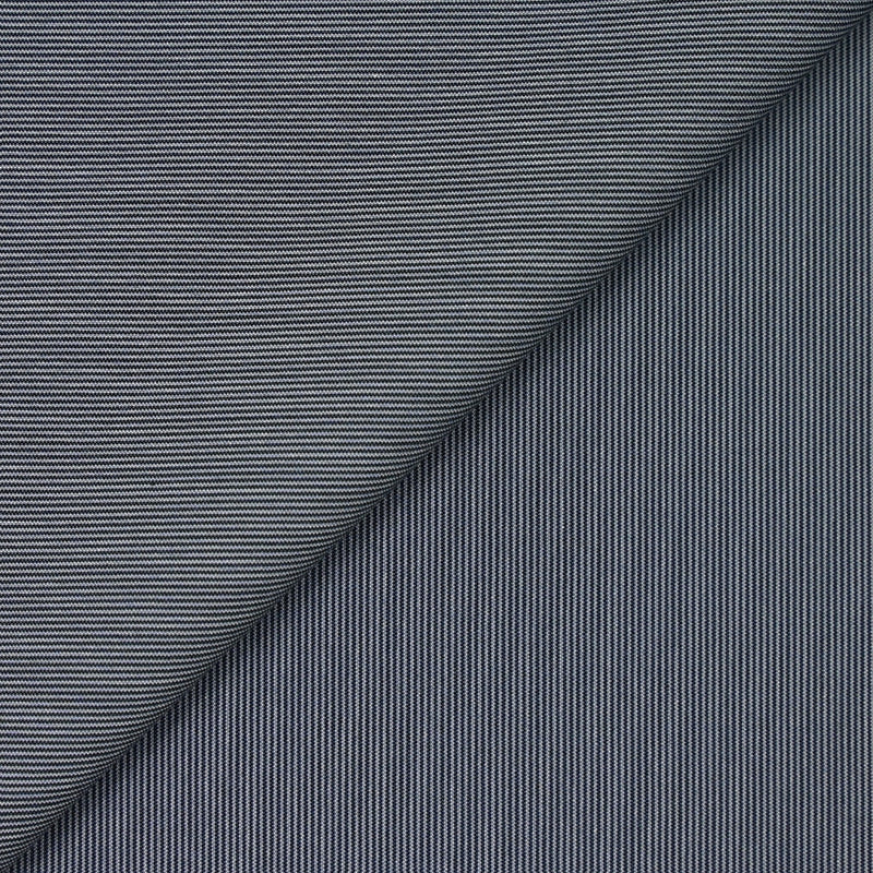 Marine and white striped cotton