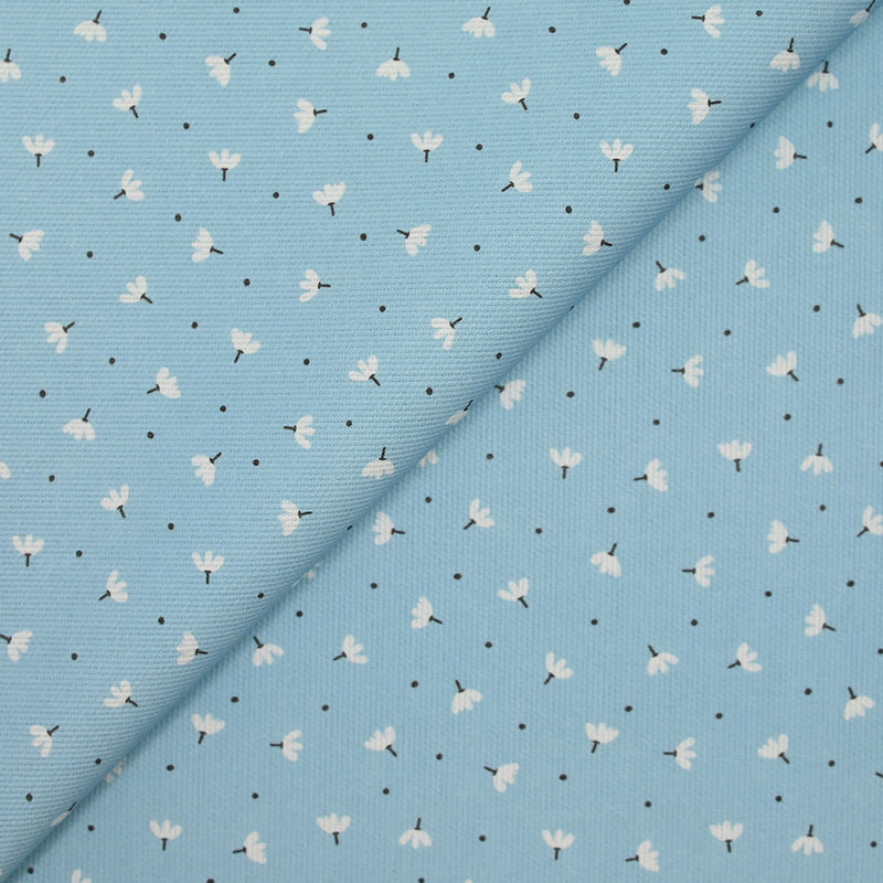 Baby blue print cotton stung