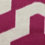 Graphical polyester wool Fuchsia background