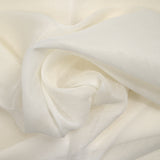 Voile de soie et viscose strié blanc cassé
