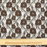 Lurex Lurex Polyester Lace Brown background