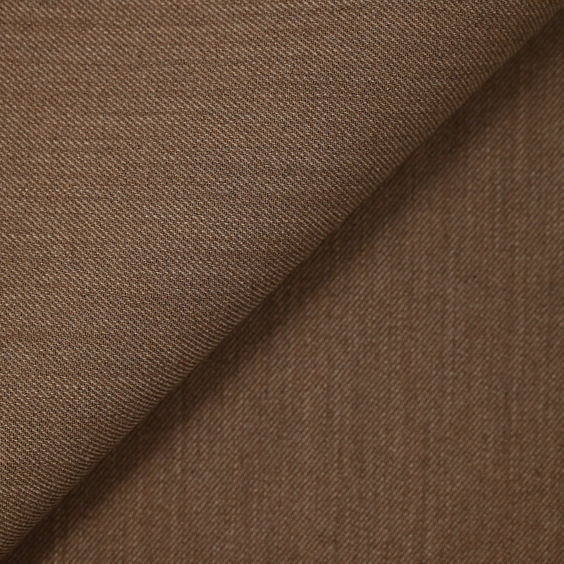 Sergé de polycoton marron