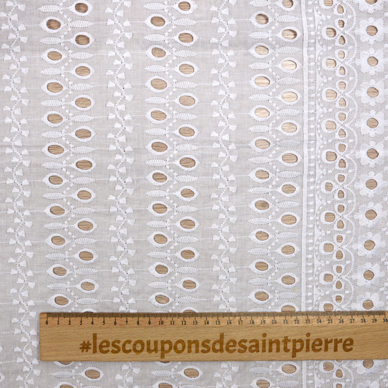 Broderie anglaise Naomie blanc