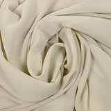 Beige Polyester Georgette Crêpe