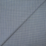 Jacquard laine et viscose pied de poule blanc et bleu roi