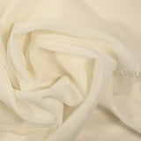 Mousseline de soie élasthanne vanille