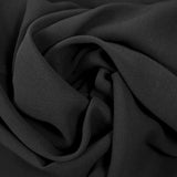 Crêpe georgette 100% soie noir