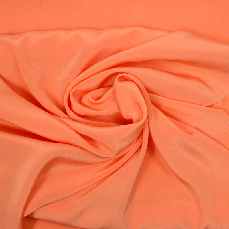 Voile de polyester satin fin corail