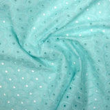 Broderie anglaise Chelsea turquoise