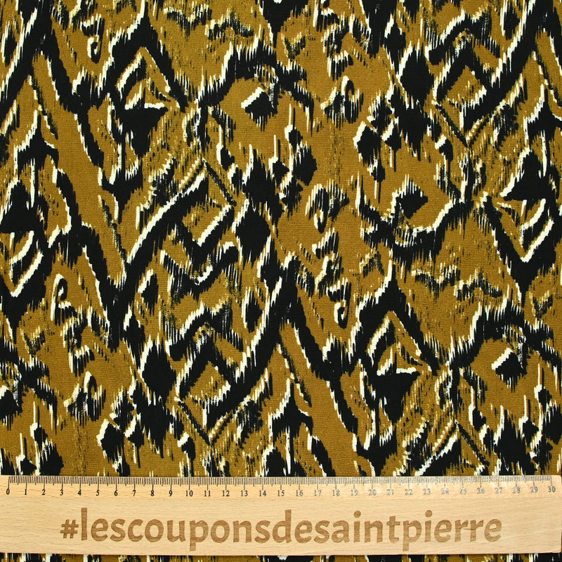 Printed viscose Venusia Fond Mordoré