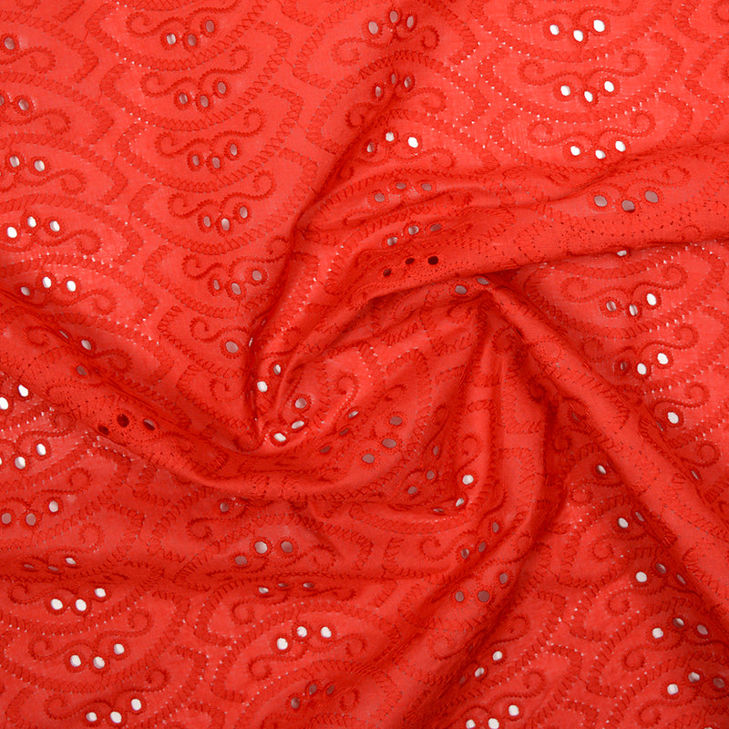 Broderie anglaise Sofia rouge