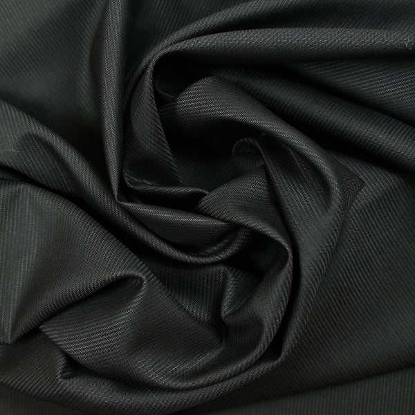 Tissu tailleur laine et soie rayé gris ardoise