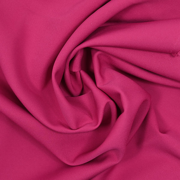 Crêpe Polyester Elastane Zoé Fuchsia