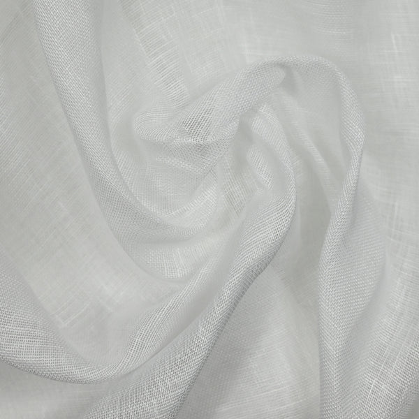 Broken white linen gauze