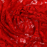 Dentelle polyester Dalia rouge
