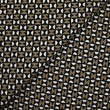 Maille de polyester sablier marron et noir
