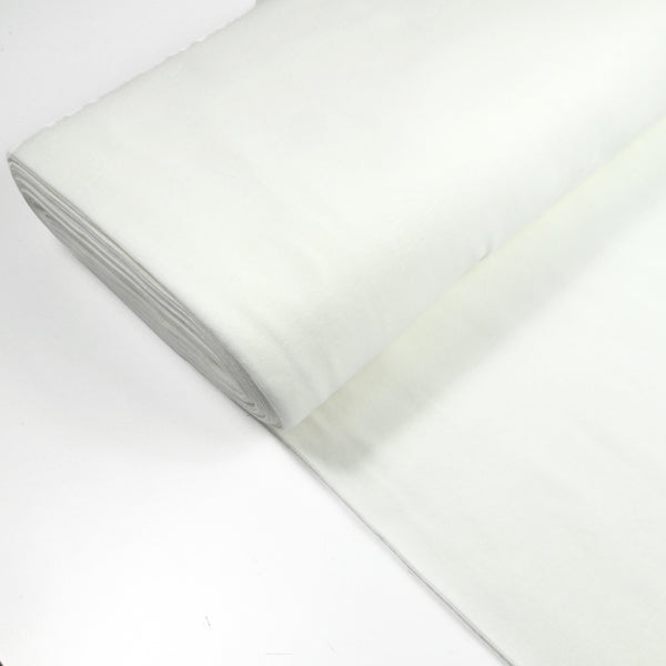 Bord-côte tubulaire blanc cassé vendu au mètre
