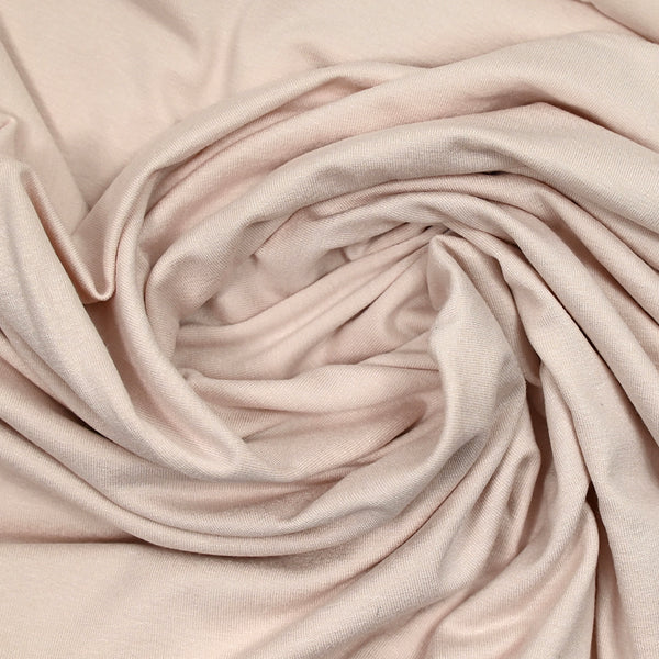 Jersey de coton fin rose chair pâle