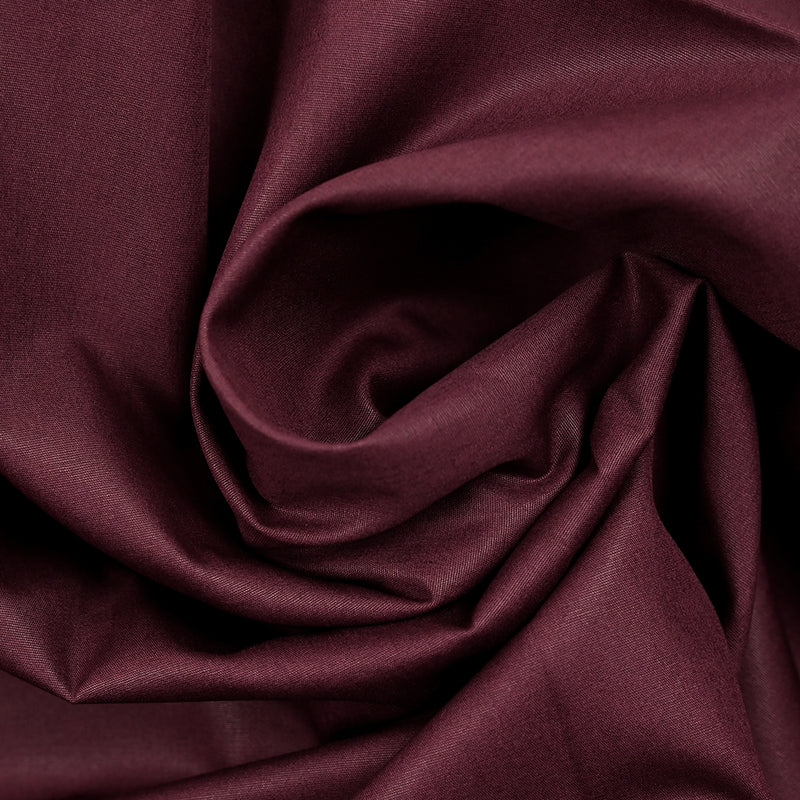 Popeline de coton rouge bordeaux