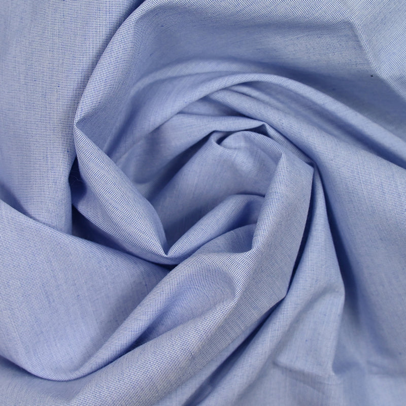 Polycotton mini blue and white tiles