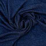 Maille fine polyester bleu jean