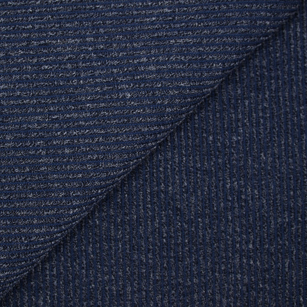 Maille Bianca côtelée bleu marine