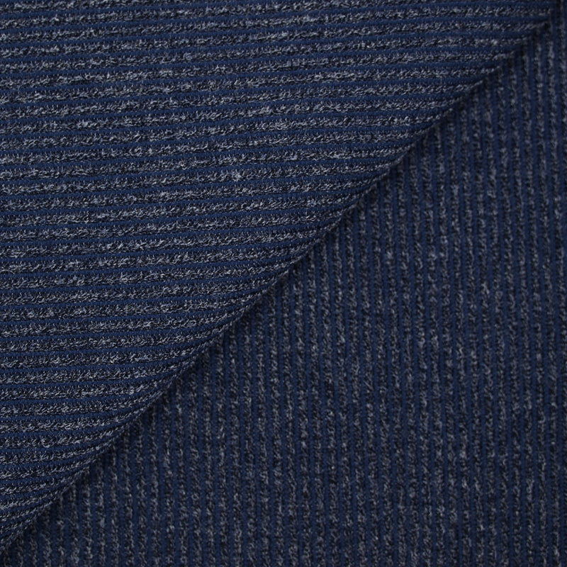 Maille Bianca côtelée bleu marine