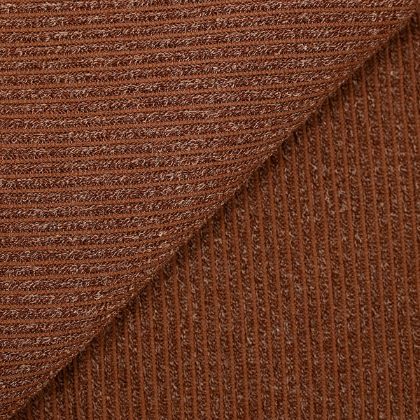 Maille Bianca côtelée marron