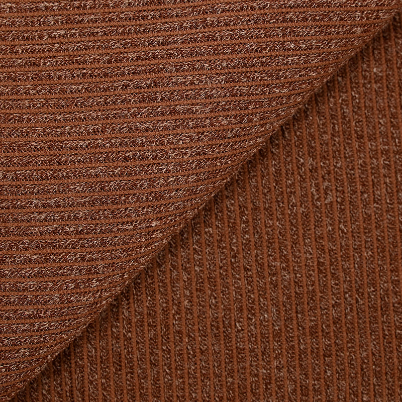 Maille Bianca côtelée marron