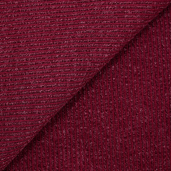 Maille Bianca côtelée rouge bordeaux