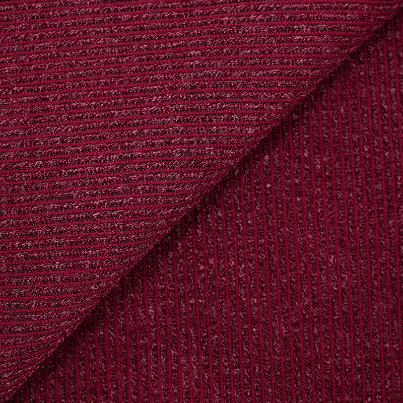 Maille Bianca côtelée rouge bordeaux