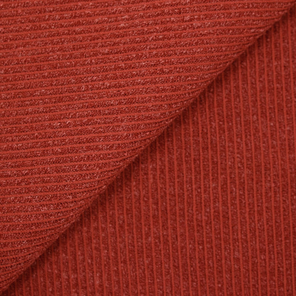 Maille Bianca côtelée tomette