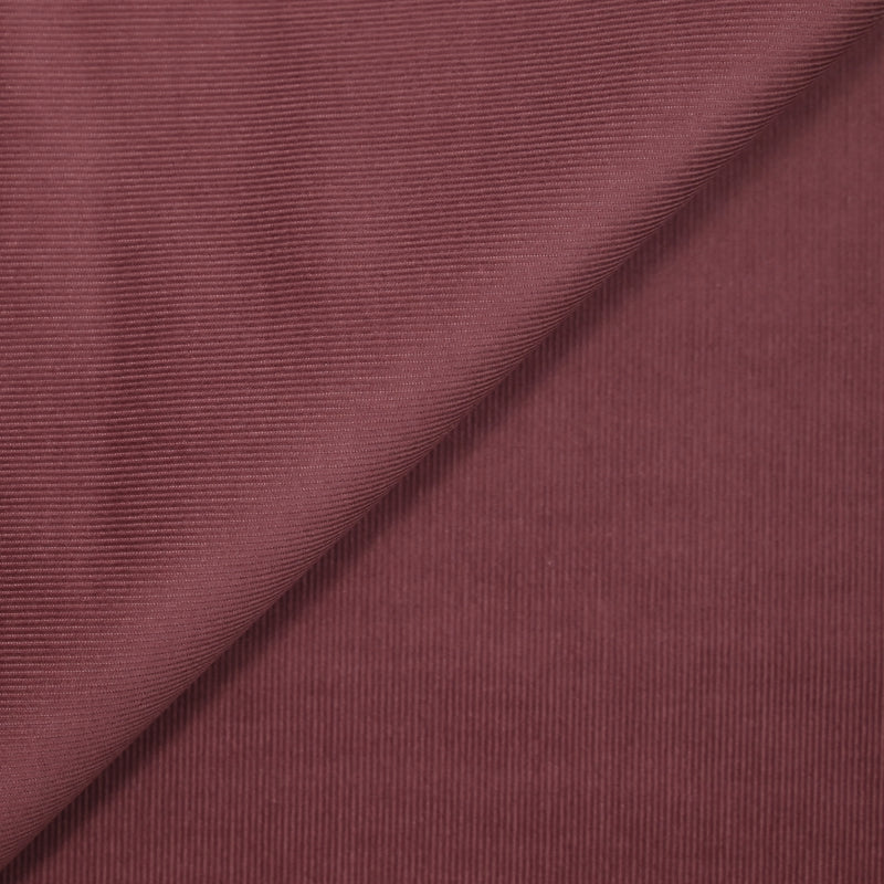 Velours côtelé de coton 1mm bois de rose
