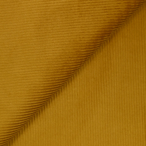 Velours côtelé de coton 3mm moutarde épicée