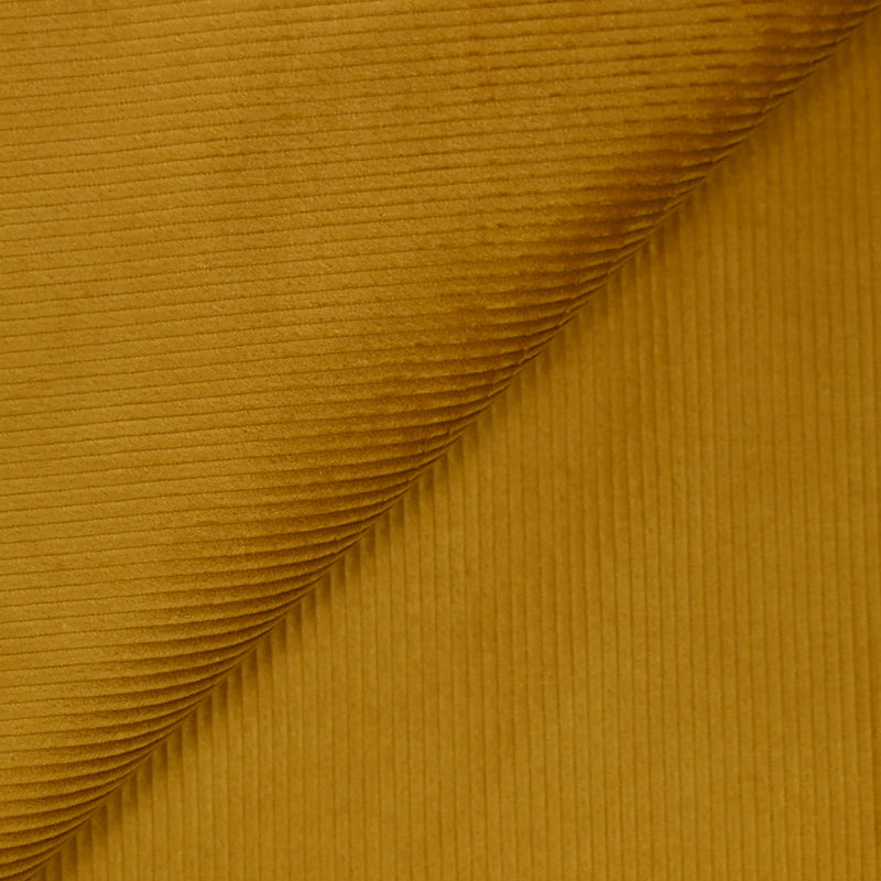 Velours côtelé de coton 3mm moutarde épicée