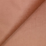 Velours côtelé de coton 3mm rose poudré vintage